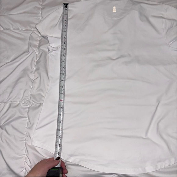 Tommy Bahama Aubrey IslandZone Mock Top Large White Women’s Zip Neck - Picture 5 of 7